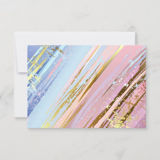 Invitation Arrière - plan rose texturé (Devant)