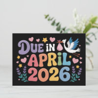Arrive avril 2026 Date prévue pour nouveau bébé Ma