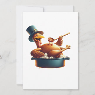 Invitation Arrosoir de dinde de Thanksgiving