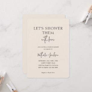 Invitation Arrosons-les d'amour   Boho Shower Mariage