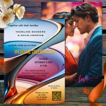 Art Abstrait moderne Mariage photo coloré