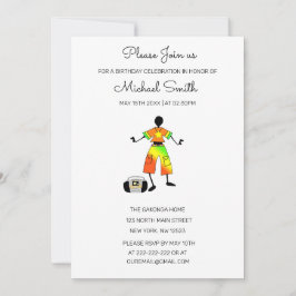 Invitation Art Africain, Danse Du Bonheur Magnifique