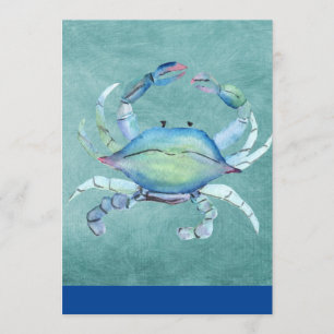 Invitation Art crabe aquarelle
