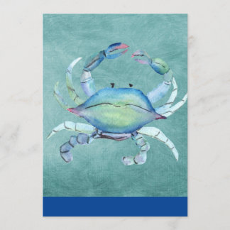 Invitation Art crabe aquarelle