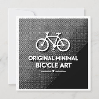 Invitation Art de vélo minimaliste