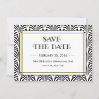 Invitation Art Déco de mise en garde