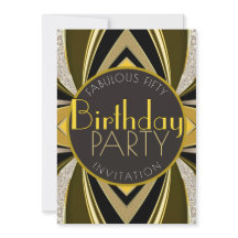 Art Déco Fabuleux 50 Anniversaire Gatsby Party
