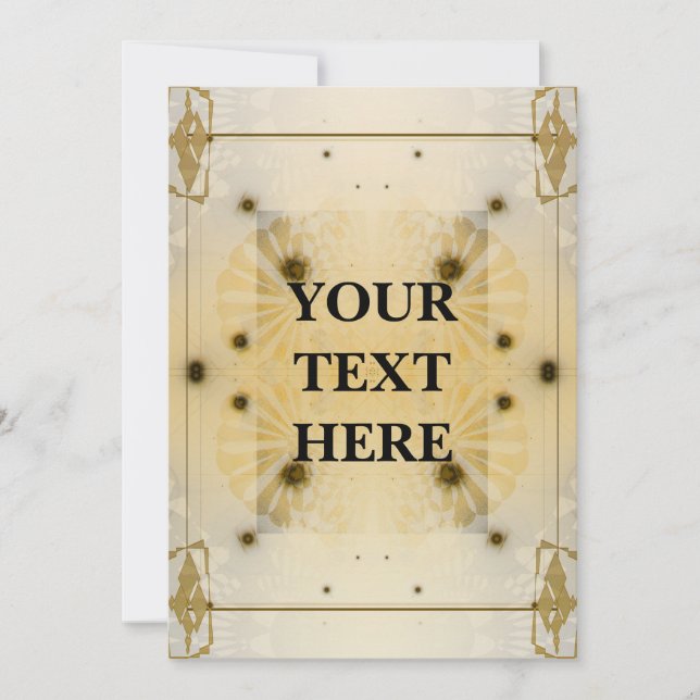 Invitation Art Déco futuriste (Devant)