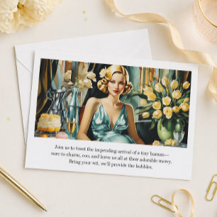 Invitation Art Déco Glamour Vintage Amusant