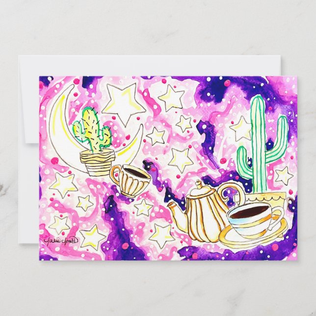 Invitation Art du cactus (Devant)