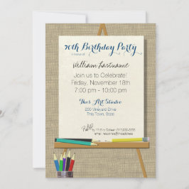 Invitation Art Easel