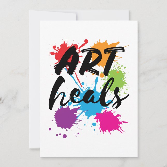Invitation Art Heals Art Therapist (Devant)