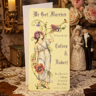 Invitation Art nouveau de l'ère victorienne rétro