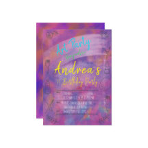 Invitation Art Party - fête d'anniversaire