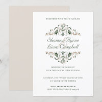 Art populaire celtique | Floral moderne Mariage ir
