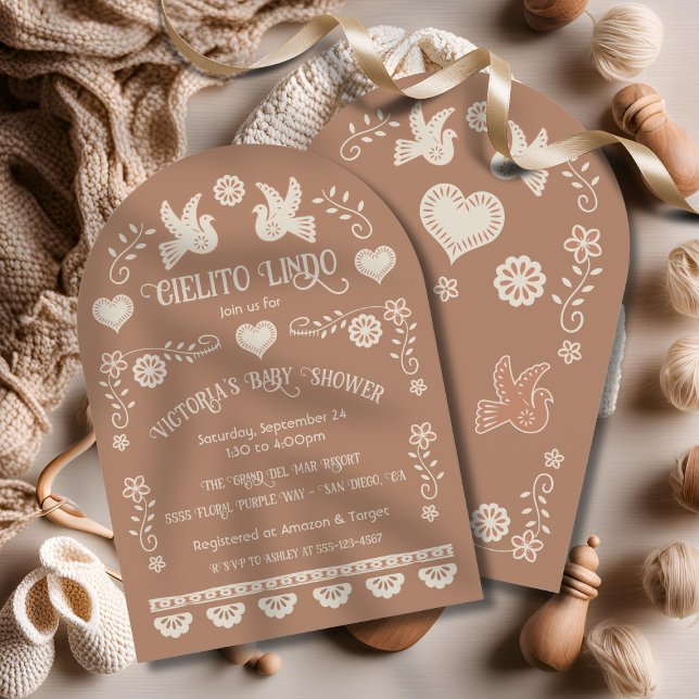 Invitation Art populaire Mexicaine Cielito Lindo Baby shower  (Créateur téléchargé)