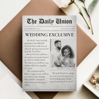 Article de journal Mariage