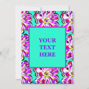 Invitation Artisan Floral Boho Aquarelle Conception d'invitat
