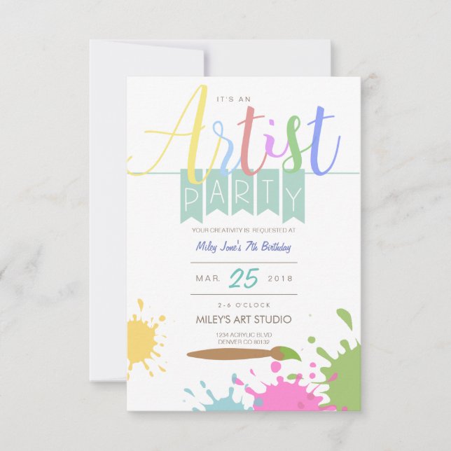 Invitation Artiste | Partie de pontage (Devant)