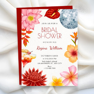 Invitation Artistic floral botanical party bridal shower
