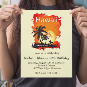 Invitation artistique pour une soirée coucher de s