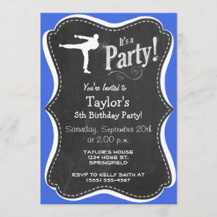 Invitation Arts martiaux bleus