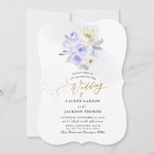 Invitation ArtsApp H2 Dusty Purple Rose Mariage
