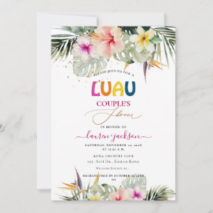 Invitation ArtsApp Tropical Paradise Luau Douche Couples