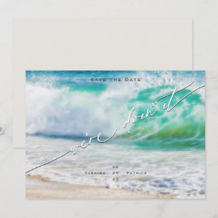 Invitation As-tu été fait - Ocean Waves Save the Date
