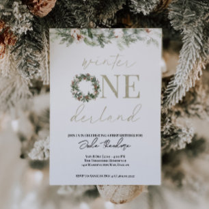 Invitation ASPEN Winter ONE derland 1er anniversaire Invitati
