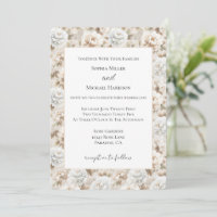 Assez Assez Blanc Mariage Floral Brun