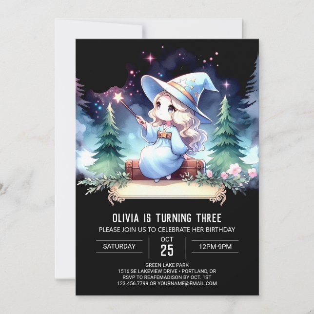 Invitation Assistant Magie Dreamy Anniversaire (Devant)