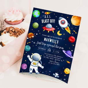 Invitation Astronaute Premier Voyage Autour du Soleil 1er Ann