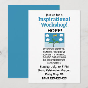 Invitation Atelier de motivation Espoir et Inspiration