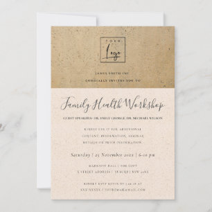 INVITATION ATELIER EUCALYPTUS ROSE FAUNE KRAFT EVENEMENT