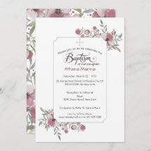 Invitation Athena Baptism