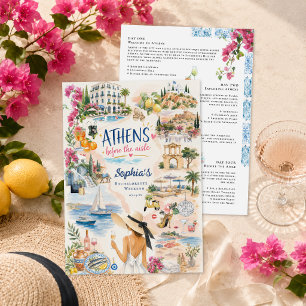 Invitation Athènes avant l'allée   Enterrement de vie de jeun