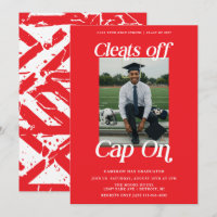 Athlète Rouge et Blanc Diplômé Crampons décalottés