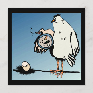 Invitation attendue au Baby shower de poulet