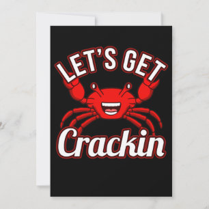 Invitation Attrapons le crackin Crabbing Crab Crab Lobster