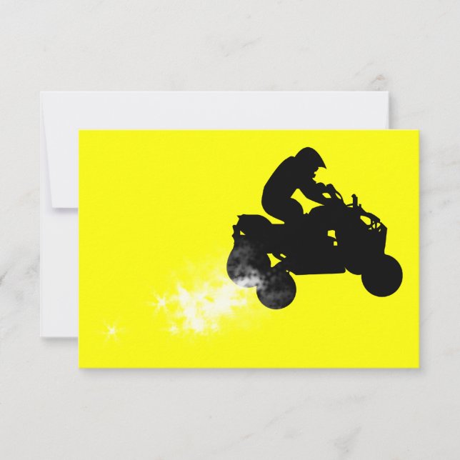 Invitation atv : piste de saleté (Devant)