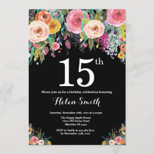 Invitation au 15e anniversaire de la florale