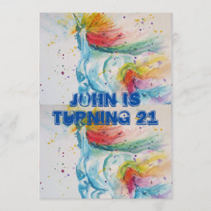 Invitation au 21e anniversaire des Mois d'aquarell