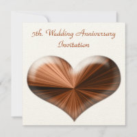 Invitation au 5ème anniversaire de mariage