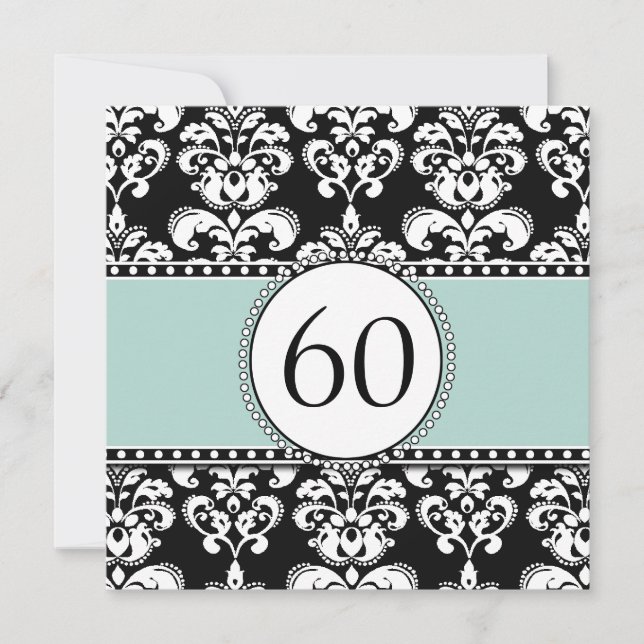 Invitation au 60e anniversaire de Black Damask| Mo (Devant)