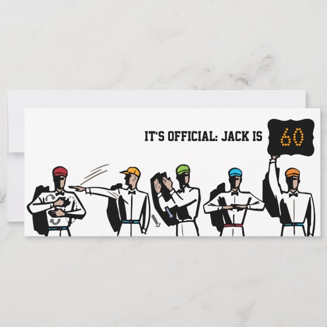 Invitation au 60e anniversaire du Football Party - (Devant)