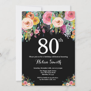 Invitation au 80e anniversaire de la florale