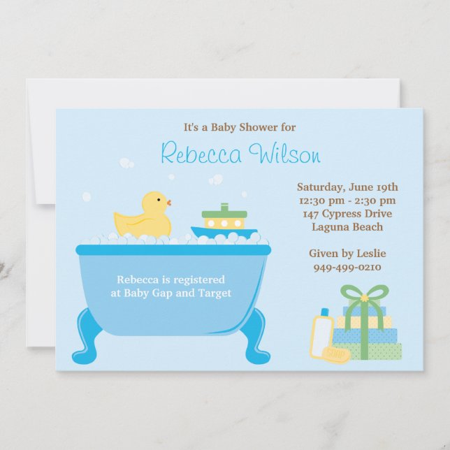 Invitation au Baby shower (Devant)