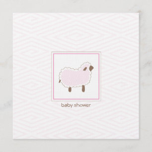 Invitation au Baby shower d'agneau