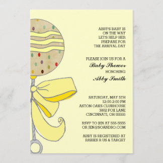 Invitation au Baby shower de bétail